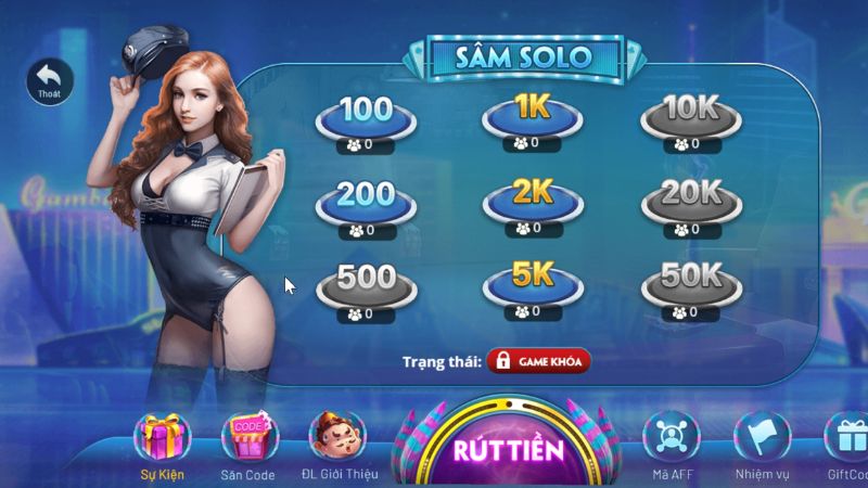 Tính năng Báo sâm là điểm đặc biệt của game bài